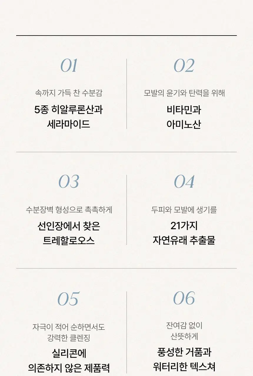 [초도물량완판/신규런칭] 이드르르 두피탄탄/손상모개선/수분촉촉 샴푸 3종 상세페이지 152